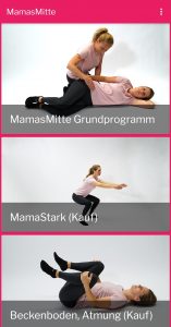 Bild zeigt die App MamasMitte 2.0
